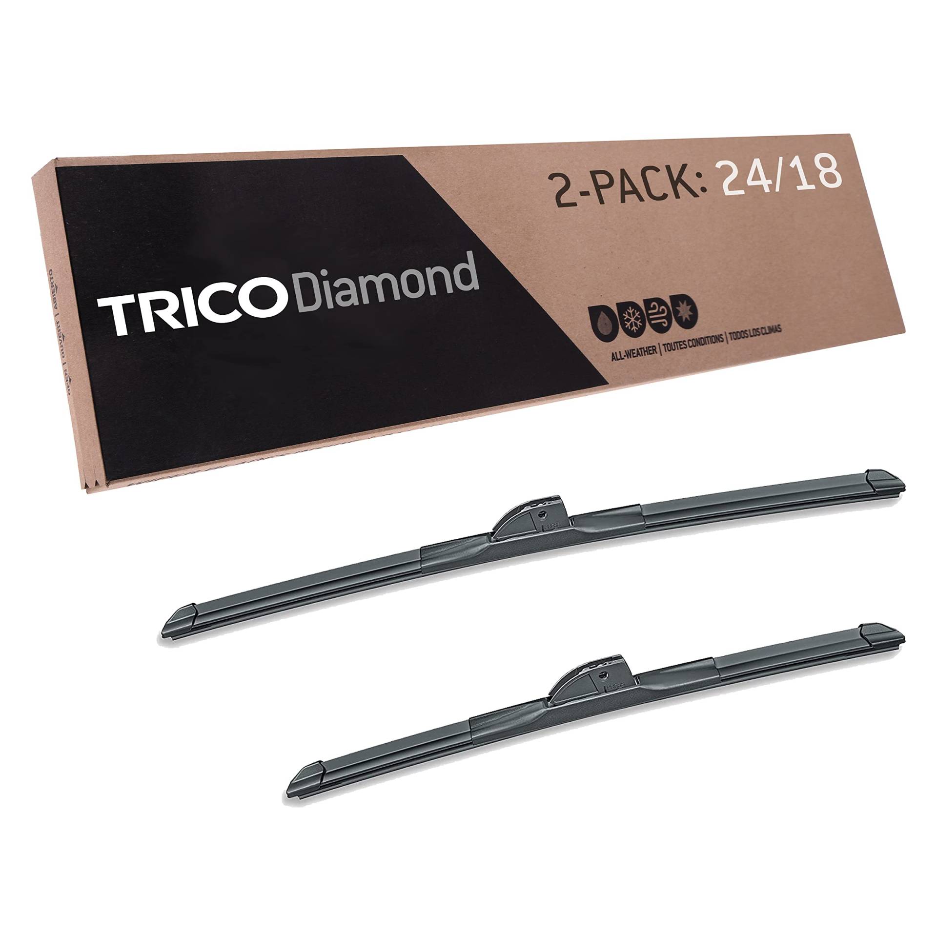 TRICO Platinum 25-2418 Ersatz-Scheibenwischerblätter für My Car (61 und 45,7 cm), 2 Stück von Trico