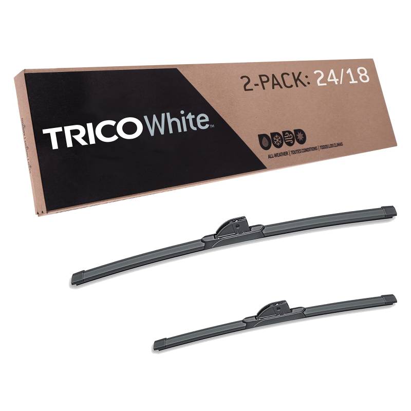 TRICO Weiße 61 cm & 45,7 cm 2 Stück Extreme Wetter Winter Automotive Ersatz Scheibenwischerblätter für mein Auto (35-2418) von Trico