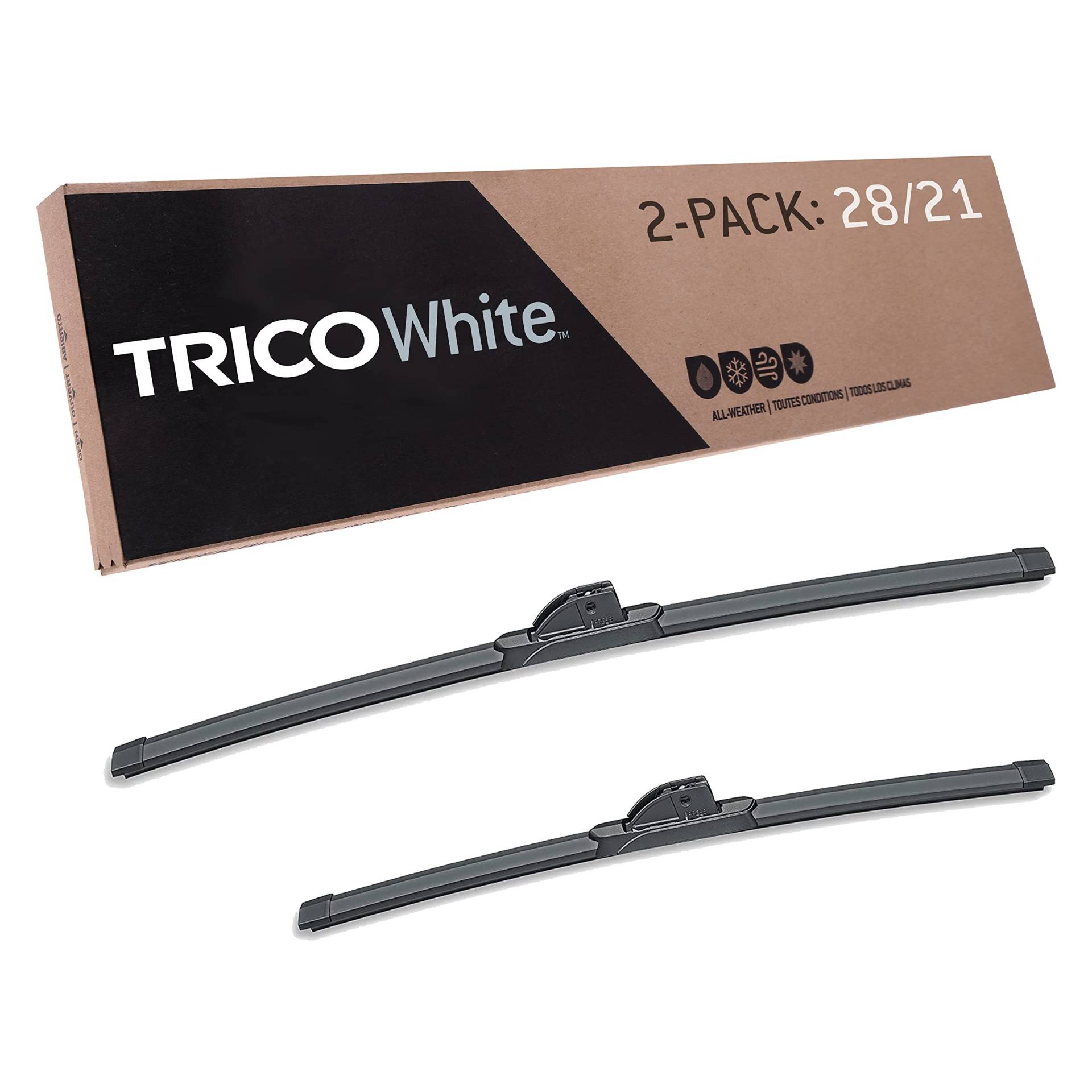 TRICO Weiße Ersatz-Scheibenwischerblätter für mein Auto (35-2821), für extremes Wetter, für den Winter, 71 cm und 53 cm, 2 Stück von Trico