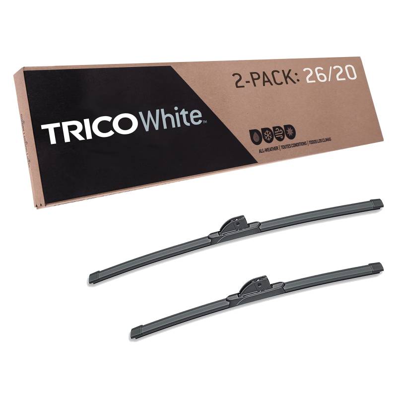 TRICO White® 26 Zoll & 20 Zoll 2 Stück Extreme Wetter Winter Automotive Ersatz Windschutzscheibe Wischerblätter für My Car (35-2620), einfache DIY Installation & überlegene Straßenverkehrbarkeit von Trico