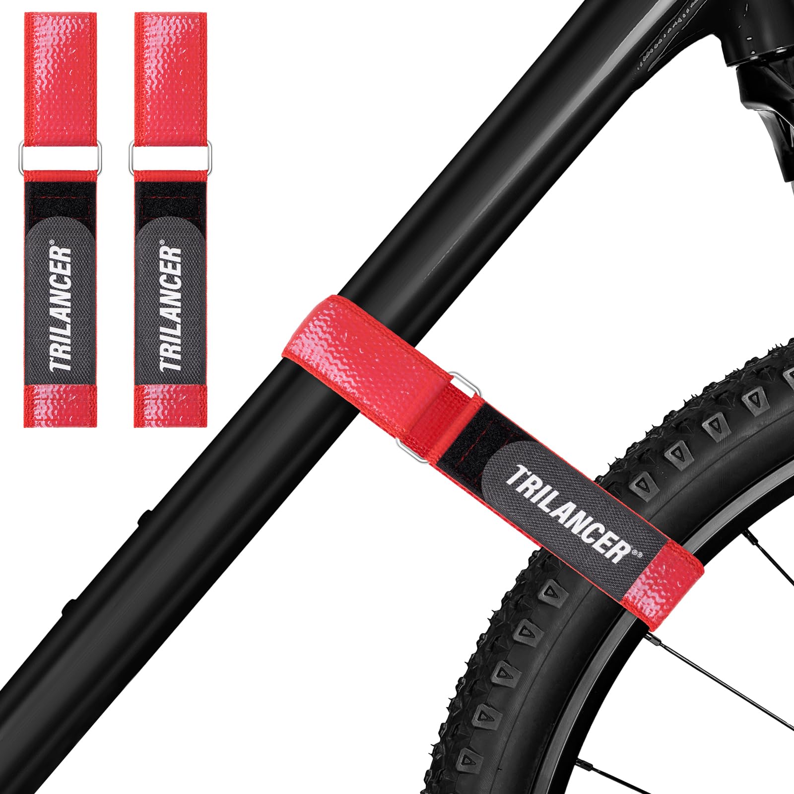 Fahrradträgergurte,2er-Pack Trilancer Verstellbare Fahrrad-Stabilisator-Gurte, Spanngurte mit Haken, Schlaufe & Anti-Rutsch-Beschichtung für Auto- & Wandhalterung,Transport & Aufbewahrung (66 × 3,8cm) Fahrradträgergurte,2er-Pack Trilancer Verstellbare Fahrrad-Stabilisator-Gurte, Spanngurte mit Haken, Schlaufe & Anti-Rutsch-Beschichtung für Auto- & Wandhalterung,Transport & Aufbewahrung (66 × 3,8cm) von Trilancer