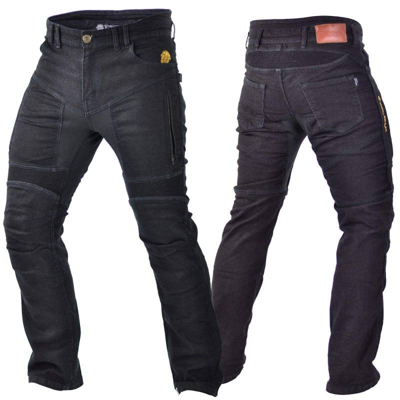 Trilobite Motorrad Herren Jeans Parado, schwarz, 30W/32L von Trilobite