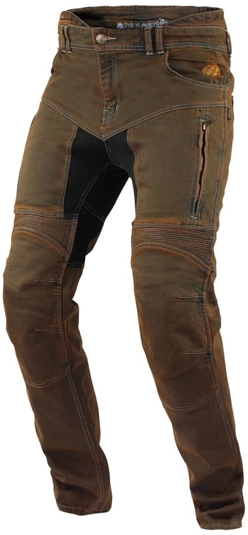 Trilobite Parado Doublelayer Slim Motorrad Jeans, braun, 36/32 von Trilobite
