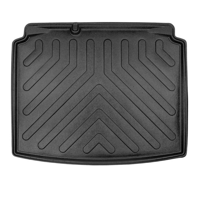 Trimak Passgenau 3D Kofferraumwanne Kompatibel mit Skoda Rapid Spaceback 2012-2019 Kofferraummatte Schutzmatte Auto Zubehör Antirutschmatte Kantenschutz TPE Gummi Dauerhaft Schwarz von Trimak