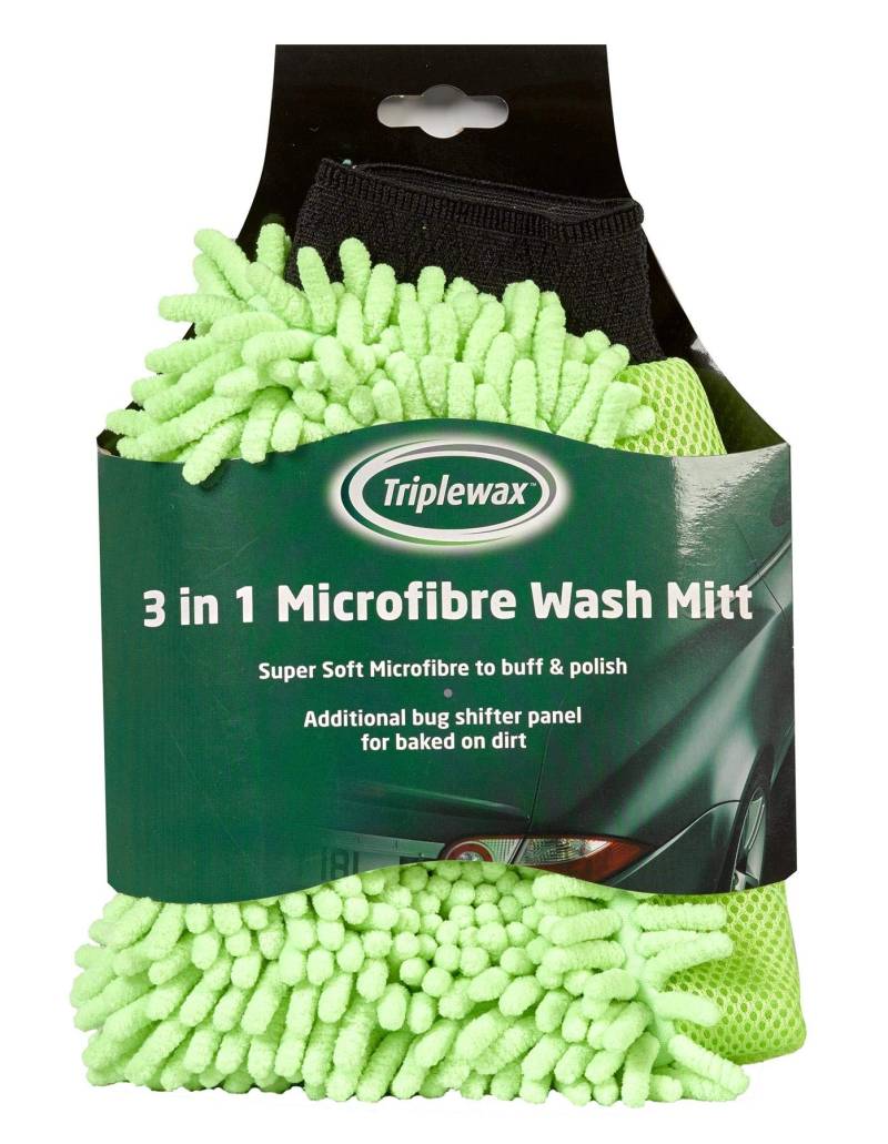 Triplewax 3-in-1-Mikrofaser-Autowaschhandschuh von Triplewax