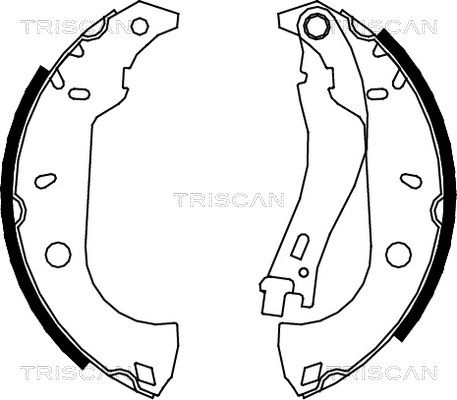 Bremsbackensatz Hinterachse Triscan 8100 15483 von Triscan
