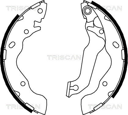 Bremsbackensatz Hinterachse Triscan 8100 43013 von Triscan