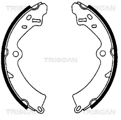 Bremsbackensatz Hinterachse Triscan 8100 69473 von Triscan