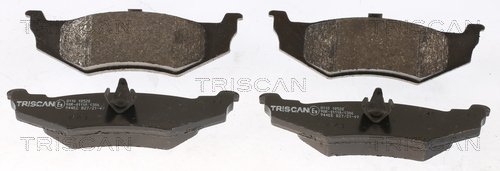 Bremsbelagsatz, Scheibenbremse Hinterachse Triscan 8110 10520 von Triscan