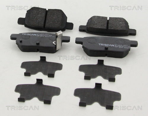 Bremsbelagsatz, Scheibenbremse Hinterachse Triscan 8110 13117 von Triscan