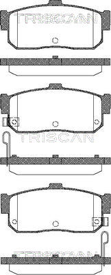 Bremsbelagsatz, Scheibenbremse Hinterachse Triscan 8110 14027 Bremsbelagsatz, Scheibenbremse Hinterachse Triscan 8110 14027 von Triscan