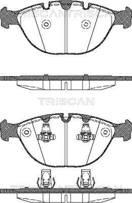 Bremsbelagsatz, Scheibenbremse Vorderachse Triscan 8110 11011 von Triscan