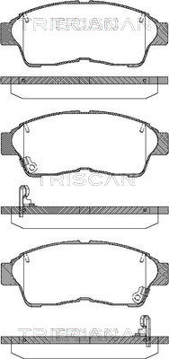 Bremsbelagsatz, Scheibenbremse Vorderachse Triscan 8110 13157 Bremsbelagsatz, Scheibenbremse Vorderachse Triscan 8110 13157 von Triscan