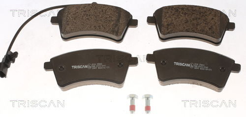Bremsbelagsatz, Scheibenbremse Vorderachse Triscan 8110 25043 von Triscan