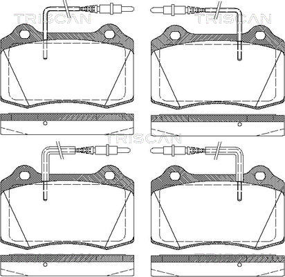 Bremsbelagsatz, Scheibenbremse Vorderachse Triscan 8110 28033 Bremsbelagsatz, Scheibenbremse Vorderachse Triscan 8110 28033 von Triscan