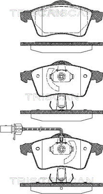 Bremsbelagsatz, Scheibenbremse Vorderachse Triscan 8110 29025 Bremsbelagsatz, Scheibenbremse Vorderachse Triscan 8110 29025 von Triscan