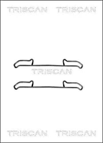 Triscan 8105101540 Bremsbelag - Zubehörsatz Hinterachse für Saab 900 I/Saab 9000/Volvo 440/Volvo 480/Volvo 460 von Triscan