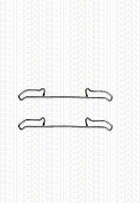 Triscan 8105101540 Bremsbelag - Zubehörsatz Hinterachse für Saab 900 I/Saab 9000/Volvo 440/Volvo 480/Volvo 460 von Triscan