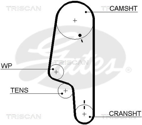 Zahnriemen Triscan 8645 5427xs von Triscan