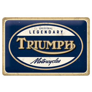 Triumph Blechschild Motorcycle Maße: 30 x 20 cm von Triumph