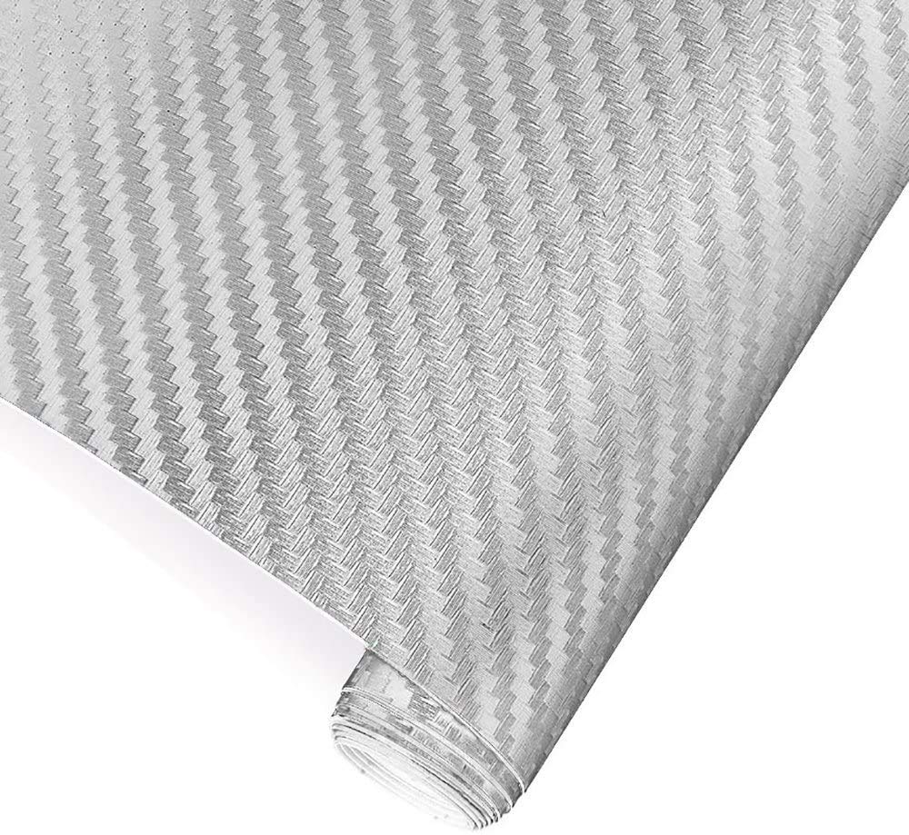 TRIXES Selbstklebende Strukturfolie aus Venyl mit 3D Effekt in Silber 1,52 m x 0,30 m für blasenfreies Auftragen im Innen- und Aussenbereich TRIXES Selbstklebende Strukturfolie aus Venyl mit 3D Effekt in Silber 1,52 m x 0,30 m für blasenfreies Auftragen im Innen- und Aussenbereich von TRIXES