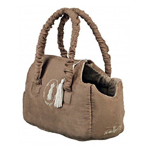 TRIXIE Tragetasche für Hunde und Katzen komfortabel Diverse Muster +BALL Gratis (14 × 20 × 30 cm) von Trixie