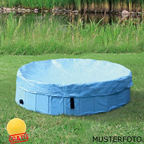 Trixie 2-er Set Hundepool + Abdeckung für Hundepool Kunststoff Hunde +BALL Gratis (ø 160 × 30 cm) von Trixie