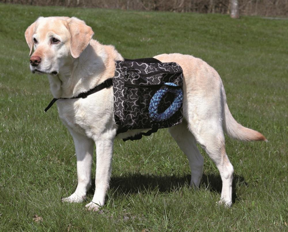 Trixie 30102 Rucksack, für Hunde, M: 23 × 15 cm, schwarz von Trixie