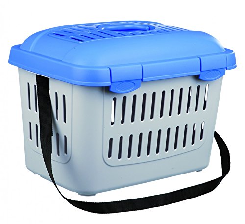 Trixie 3979 Midi-Capri Transportbox, 44 × 33 × 32 cm, blau/grau Trixie 3979 Midi-Capri Transportbox, 44 × 33 × 32 cm, blau/grau von Trixie