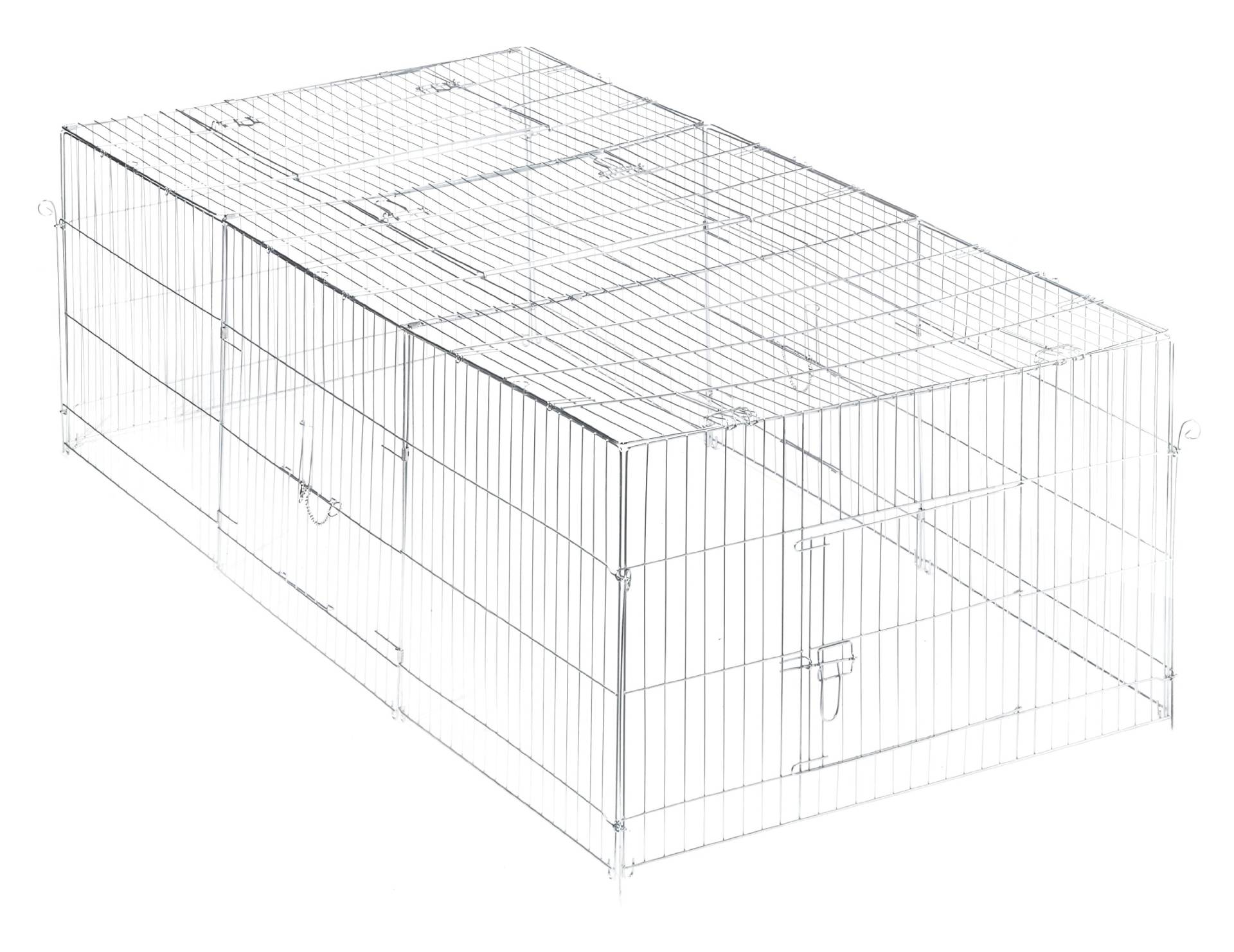 Trixie 62452 Freilaufgehege mit Abdeckung, verzinkt, 216 × 65 × 116 cm Trixie 62452 Freilaufgehege mit Abdeckung, verzinkt, 216 × 65 × 116 cm von Trixie
