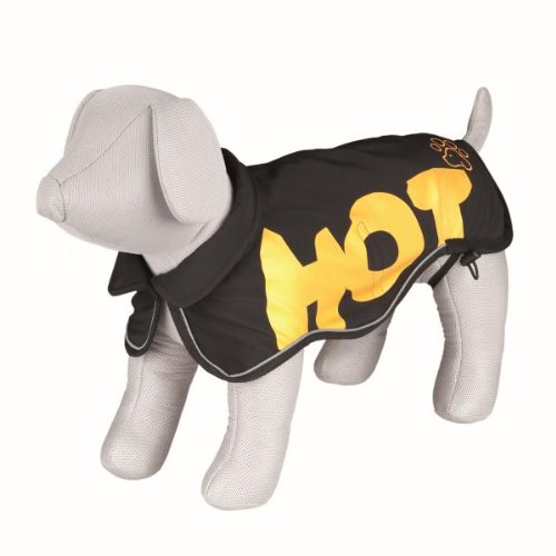 Trixie Mantel Avallon Hot Dog, Softshell II, M: 50 cm, schwarz/gelb von Trixie