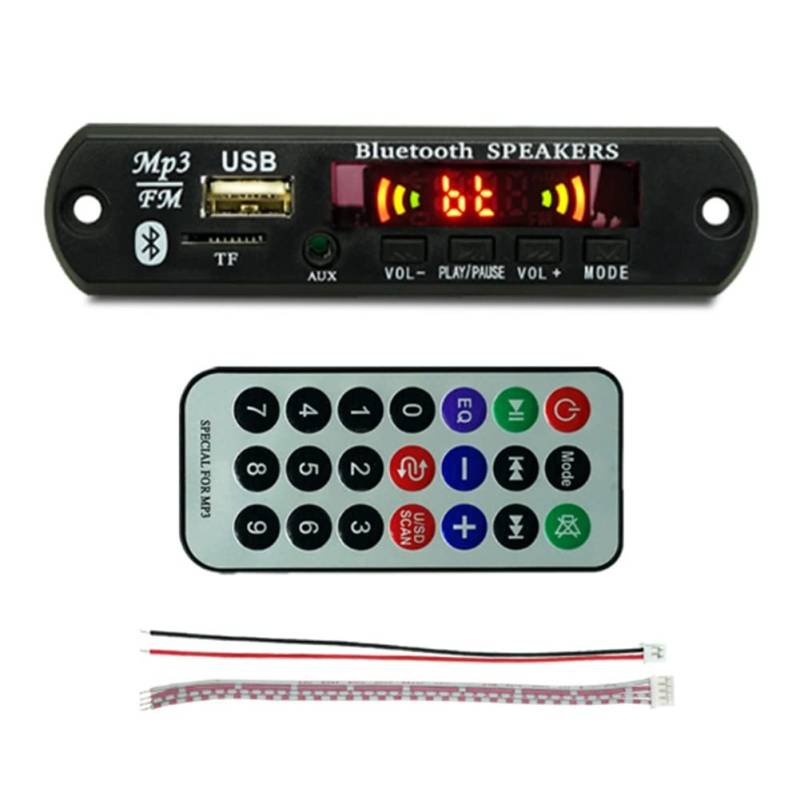 Trjgtas USB MP3 Modul Bluetooth 12V MP3 WMA Decoder Board Audio Modul AUX USB TF Radio für Remote Musik Lautsprecher von Trjgtas