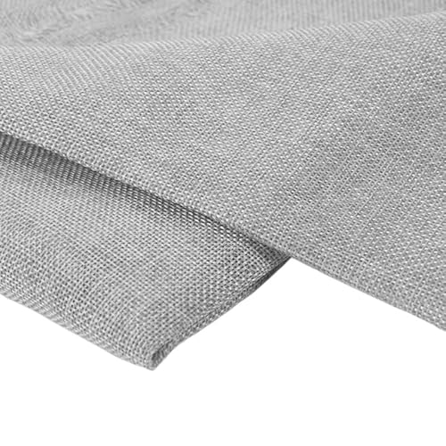 Lautsprecher Stoff,Akustikstoff 1,46 x 0,5 m Staubdichter Leinenstoff Lautsprechernetz-Abdeckungsstoff Einfarbiger Sofa-Hintergrund Heimtextilstoff Akustische Lieferungen(Black) von Trohollis