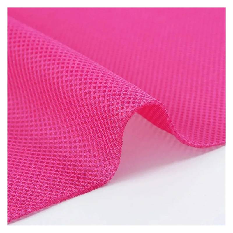 Lautsprecher Stoff,Akustikstoff Atmungsaktives 3D-Netzgewebe, Luftschicht, einfarbig, handgefertigt, DIY-Polsterung, Stuhllautsprecher, staubdicht, schalldicht, Netzbezug(Rose RED) von Trohollis