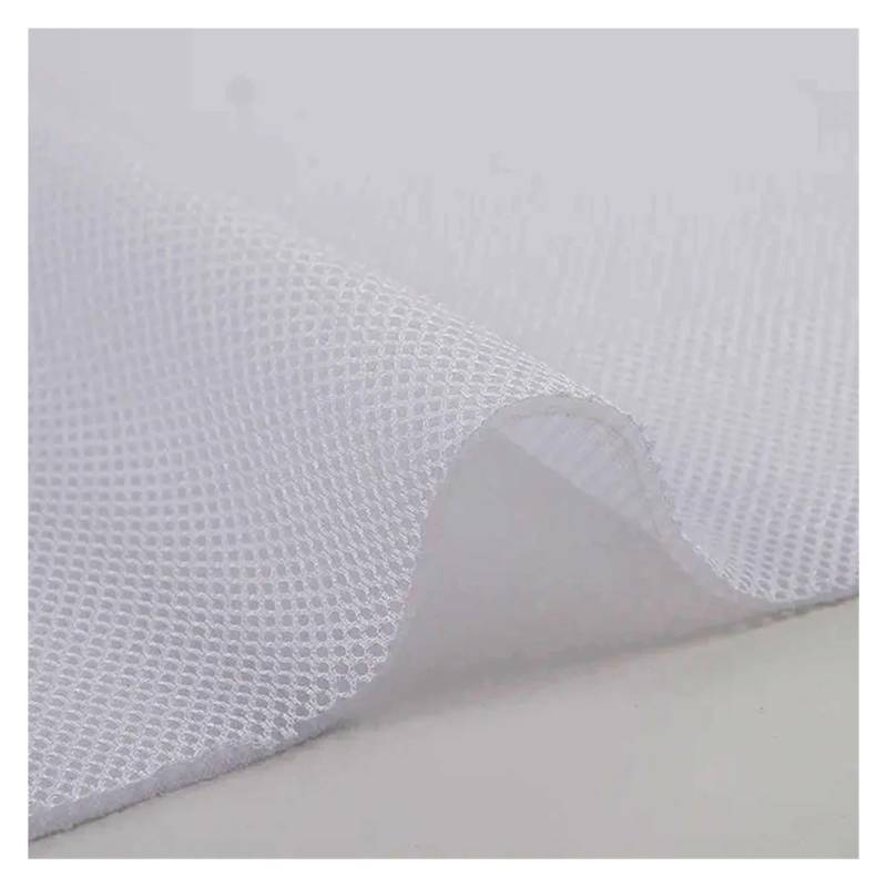 Lautsprecher Stoff,Akustikstoff Atmungsaktives 3D-Netzgewebe, Luftschicht, einfarbig, handgefertigt, DIY-Polsterung, Stuhllautsprecher, staubdicht, schalldicht, Netzbezug(White) von Trohollis