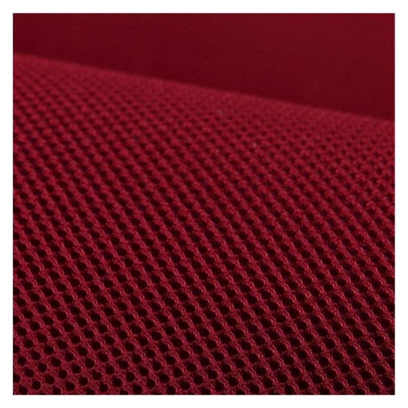 Lautsprecher Stoff,Akustikstoff Netzstoff Meterware for Lautsprecherboxen, Hörner, Kinotechnik, staubdicht, atmungsaktiv, einfarbig, Schwarz, Braun, Grau(Wine red) von Trohollis