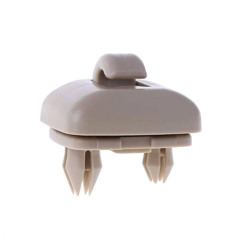Sonnenblende Halterung,Sonnenblende Clip 1 stück Auto-Styling Innensonnenvisier-Haken-Clip-Halterung-Aufhänger Passend Passend Passend für A1 A3 A4 A5 Q3 Q5 Autozubehör(Beige) von Trohollis