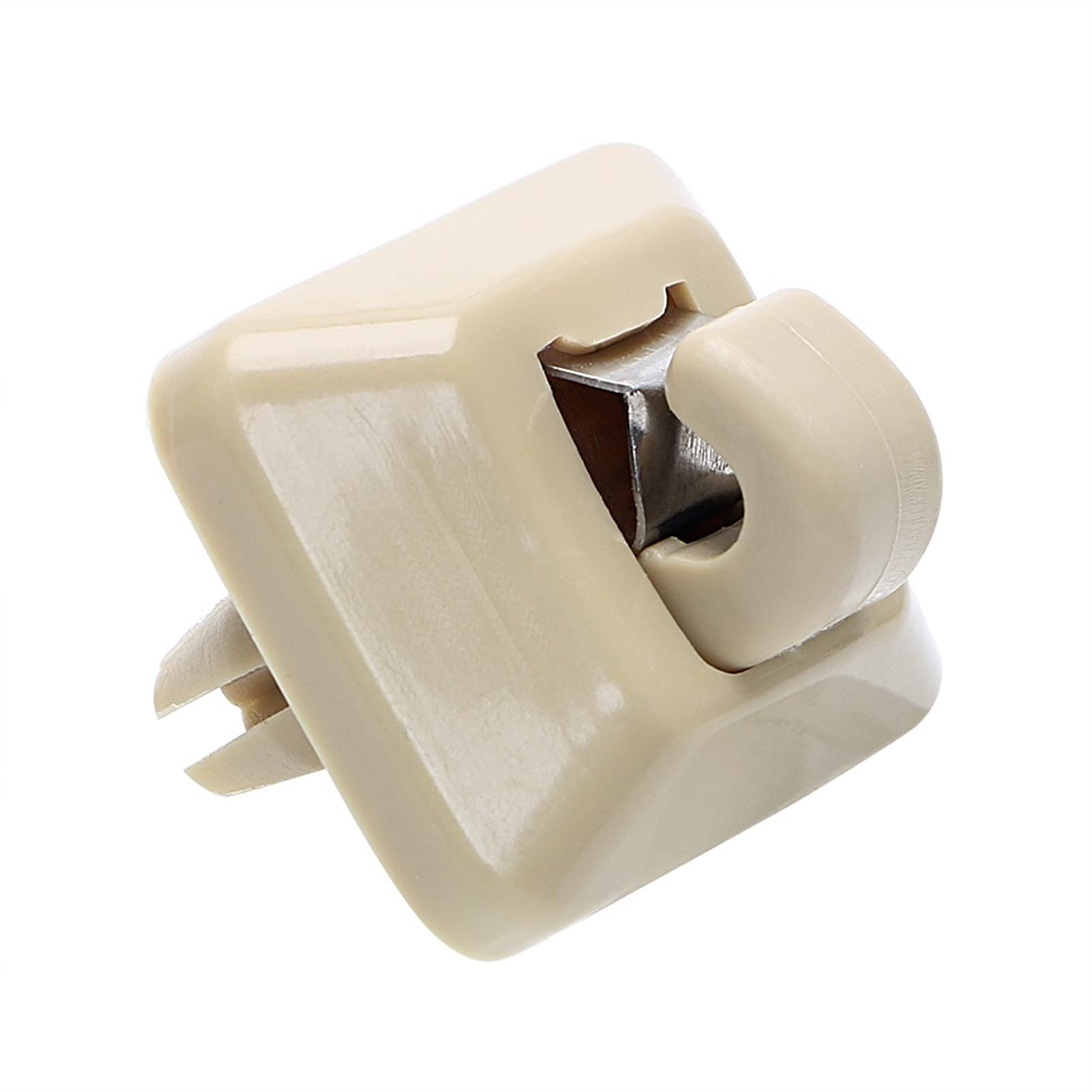Sonnenblende Halterung,Sonnenblende Clip Auto Sonnenvisier Haken Halterung Kappe Kunststoff Innenzubehör Schwarz Beige Grau Ersatzklammer Passend Passend Passend für A4L A5 A6L Q3 Q5(Beige) von Trohollis