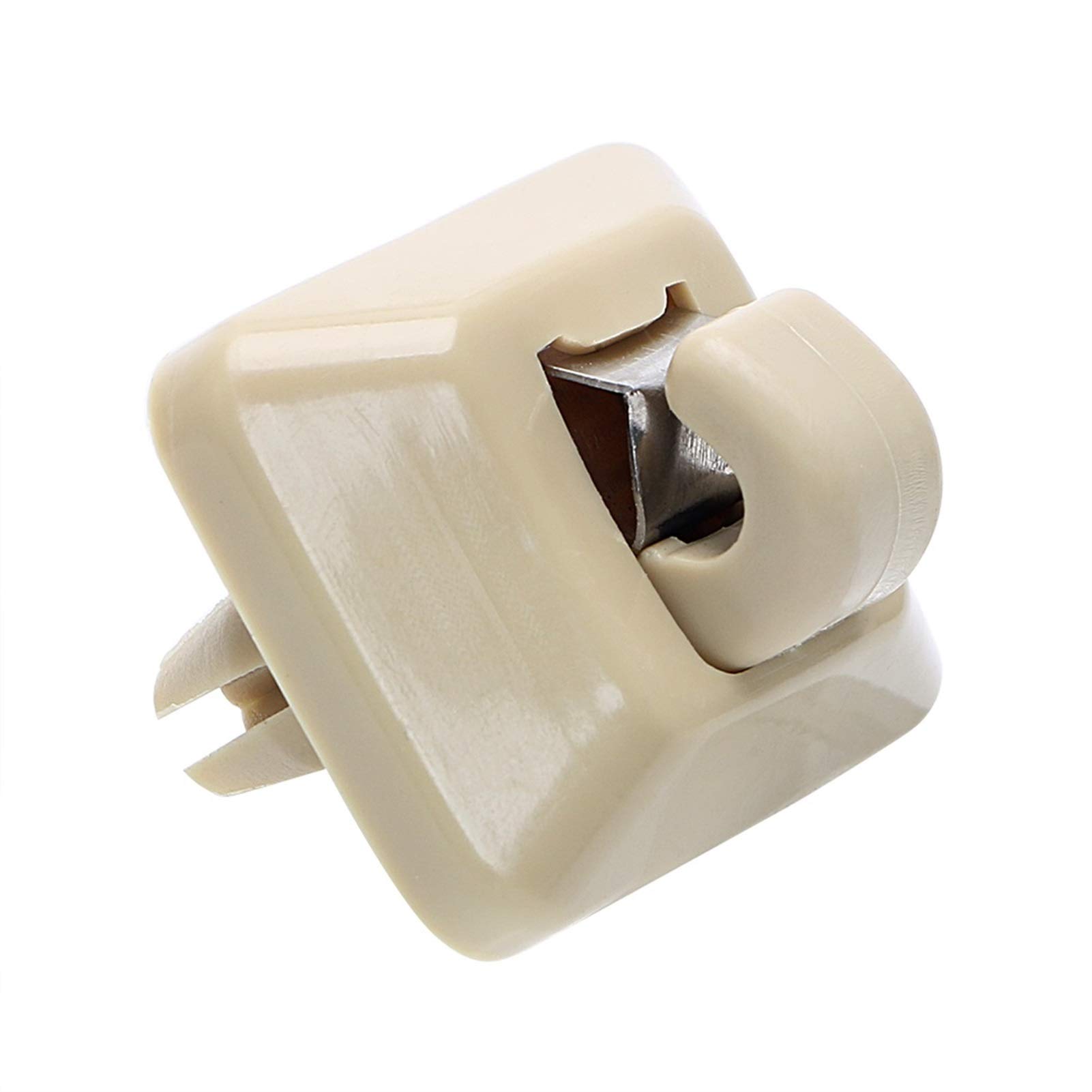 Sonnenblende Halterung,Sonnenblende Clip Auto Sonnenvisier Hakenhalterung Passend Passend Passend für A4L A5 A6L Q3 Q5 Innenzubehör Auto Fastener Brille Clips Halter Ersatzkappe(Beige) von Trohollis