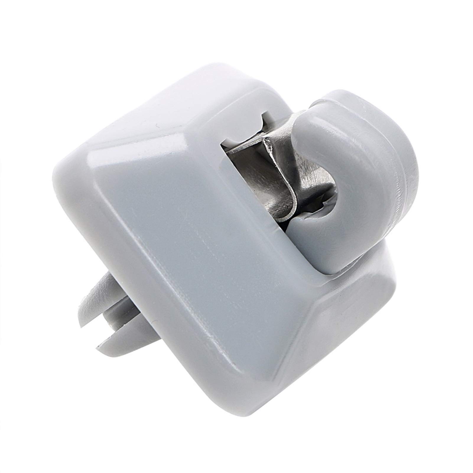 Sonnenblende Halterung,Sonnenblende Clip Auto Sonnenvisier Hakenhalterung Passend Passend Passend für A4L A5 A6L Q3 Q5 Innenzubehör Auto Fastener Brille Clips Halter Ersatzkappe(Gray) von Trohollis