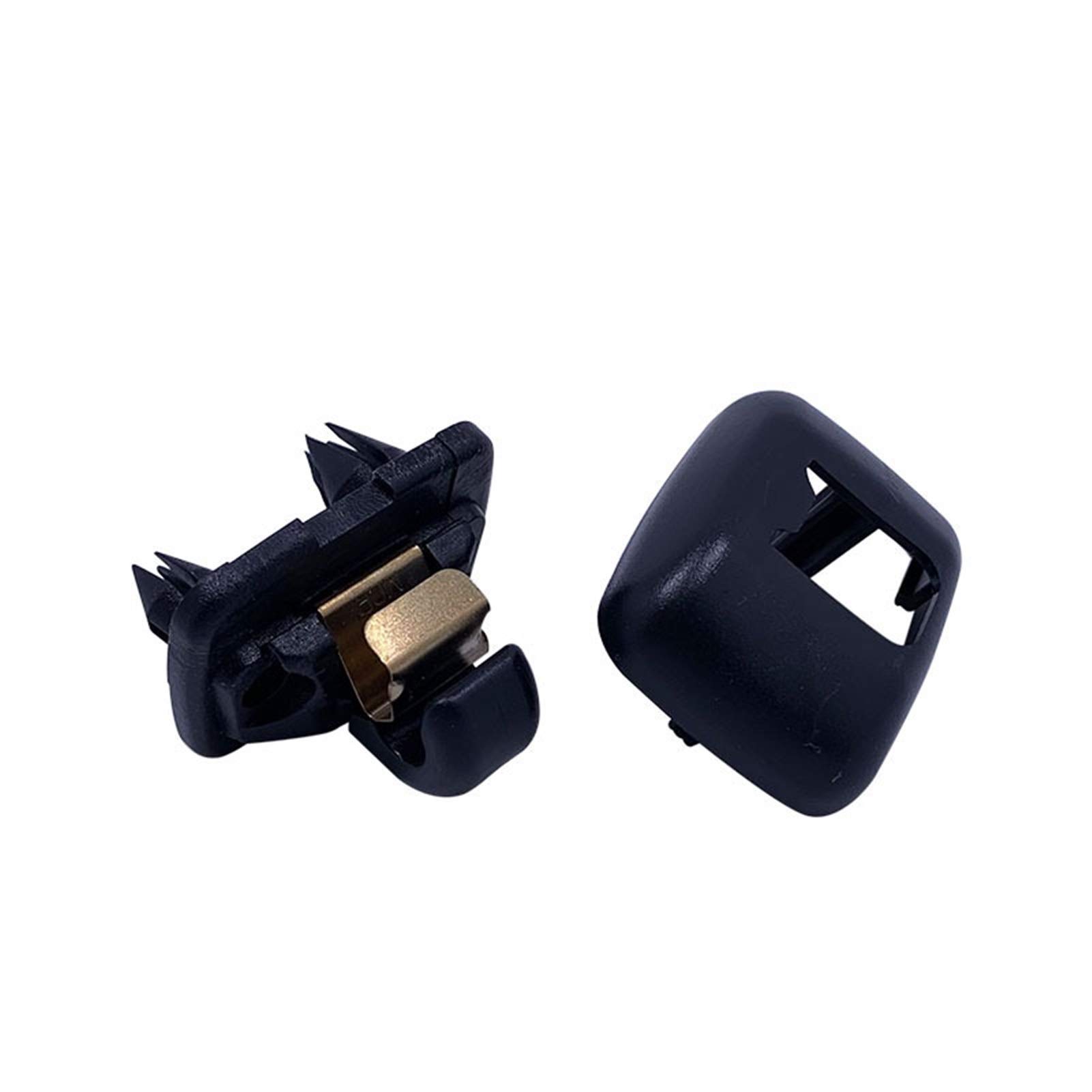 Sonnenblende Halterung,Sonnenblende Clip Black Sun Visor Aufhänger Clip Halter Hakenhalterung Passend Passend Passend für A1 A3 A4 A5 Q3 Q5 TT RS5 8W0 857 562 A 8U0 857 562 A 8E0 857 562 A(2PCS) von Trohollis