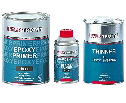 Troton 2K Epoxid Grundierung 10:1 Epoxy Primer 1,1kg Ink. HÄRTER + 1L VERDÜNNUNG Kfz von Troton