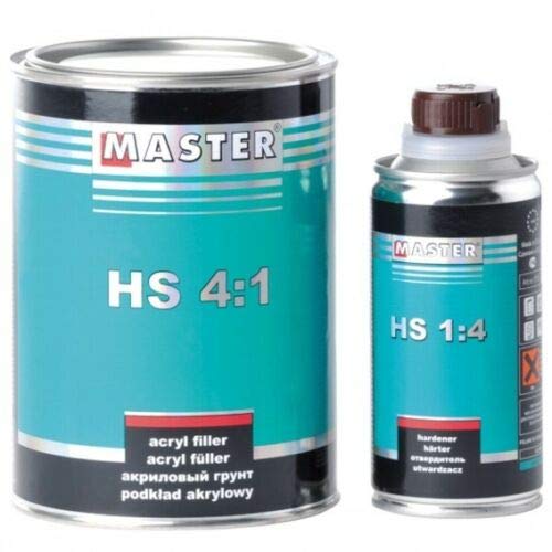 Troton 2K Master Acryl Füller 1L grau 4:1 Primer Grundierung HS Filler Ink. Härter von Troton