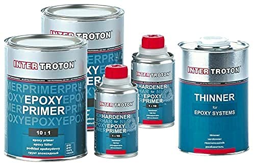 Troton 2X EPOXY GRUNDIERUNG 10:1 Primer 2K Inter EPOXID 1,1kg + 1x VERDÜNNUNG 1L von Troton