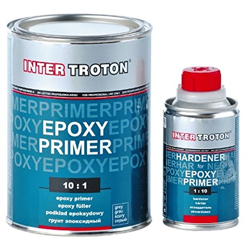 Troton 6 x EPOXY Primer 2K GRUNDIERUNG 10:1 FÜLLER Epoxidharz 1,1kg + HÄRTER von Troton