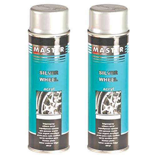 Troton FELGENLACK Silber 500ml Spray Felgen LACKSPRAY FELGENSILBER AUTOLACK Wheels Paint Silver (2) von Troton