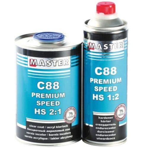 Troton HS Speed Fast C88 Premium ACRYL KLARLACK 2K 2:1 1L + HÄRTER 1:2 0,5L von Troton