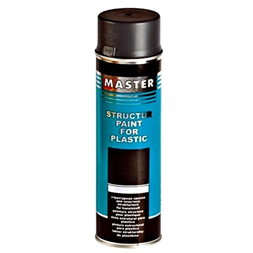 Troton STRUKTURLACK SCHWARZ 1 x 500ml 1K Spray Kunststoff Plastik Lack Structure Plastic Paint von Troton