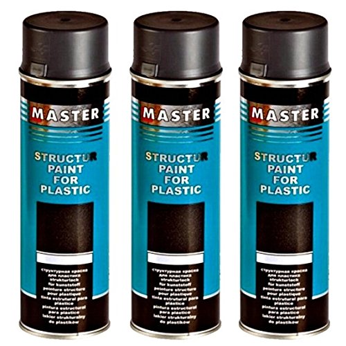 Troton STRUKTURLACK Schwarz 3 x 500ml 1K Spray Kunststoff Plastik Lack Structure Plastic Paint Troton STRUKTURLACK Schwarz 3 x 500ml 1K Spray Kunststoff Plastik Lack Structure Plastic Paint von Troton