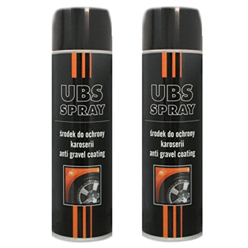 Troton UBS 2 x 500ml Spray Schwarz UNTERBODENSCHUTZ Anti Gravel Schutz KUNSTHARZ GRAVEX von Troton